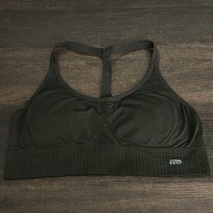 Padded olive green sports bra